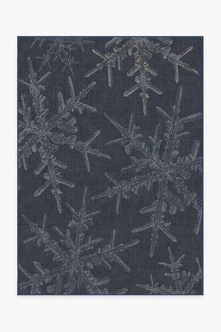 Snowflake Navy Rug