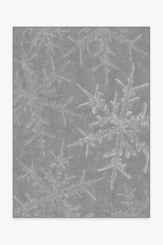 Snowflake Silver Rug