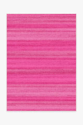 Solid Tonal Fuchsia Pink Rug