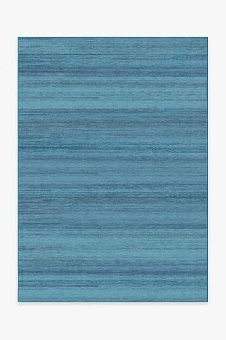 Solid Tonal Ocean Blue Rug