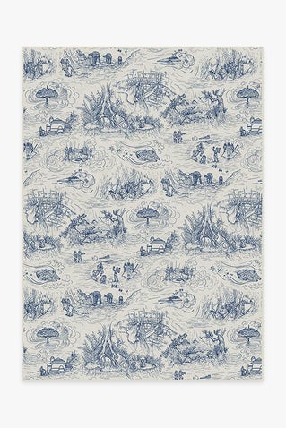 Star Wars Toile Blue Rug