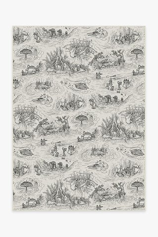 Star Wars Toile White Rug