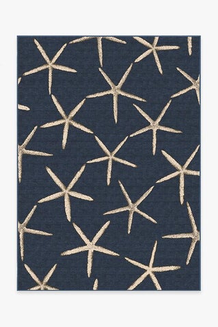 Starfish Navy Rug