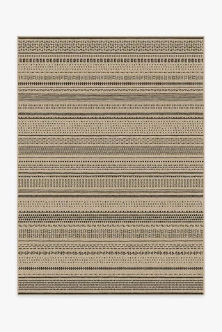 Terra Black & Sand Re-Jute Rug