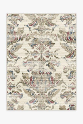 Transitional Damask Natural Rug