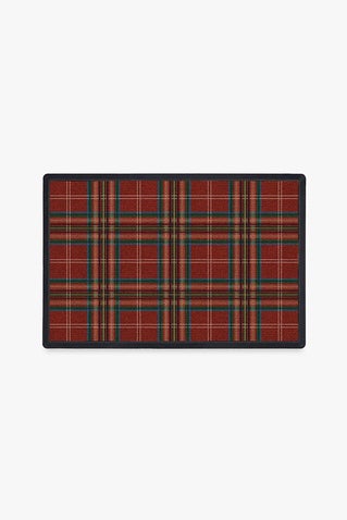 Winter Tartan Red Doormat