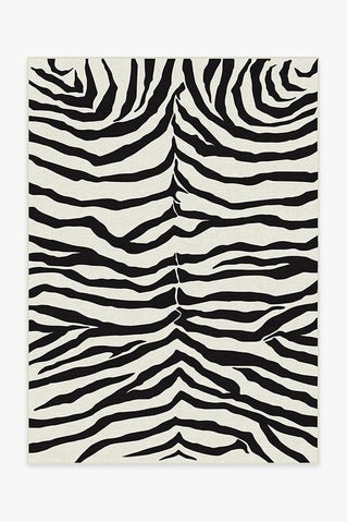 Zebra Black Rug